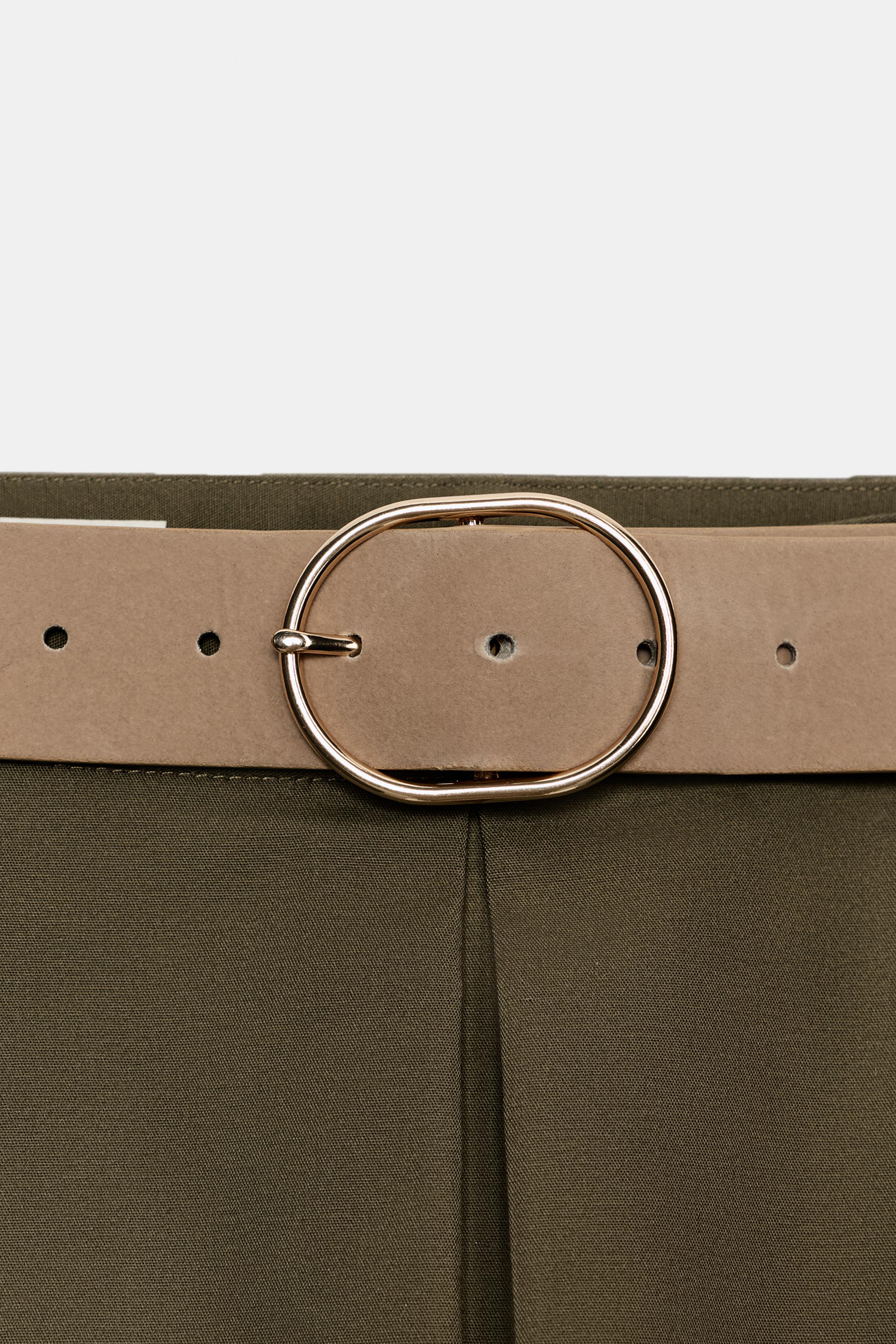 JUPE-PANTALON À CEINTURE