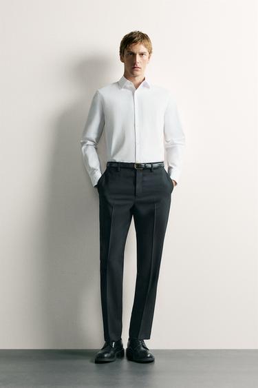 REGULAR FIT SHIRT - White by Zara - Image 0