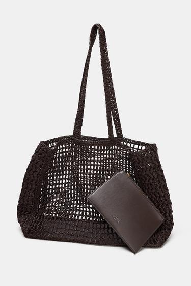 BRAIDED MAXI  TOTE BAG - Brown by Zara