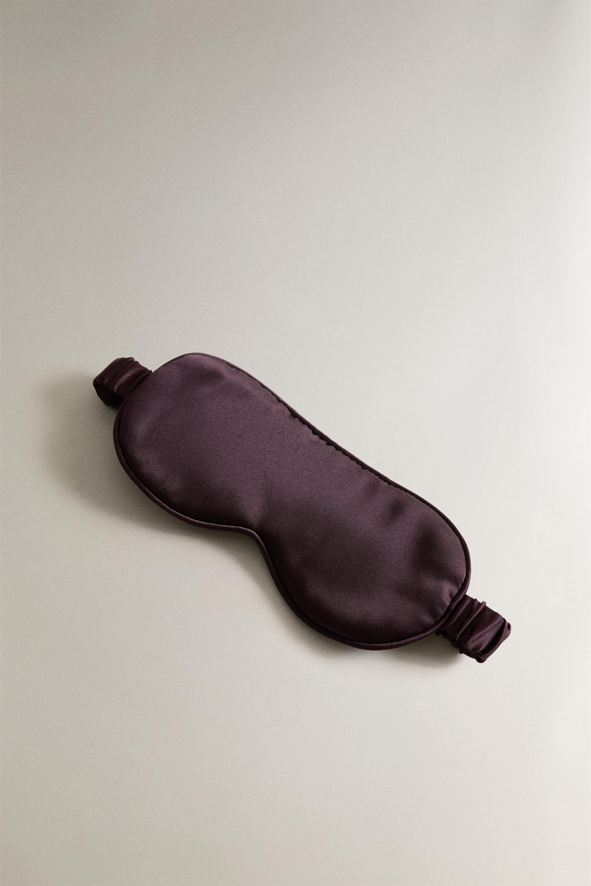 MULBERRY SILK EYE MASK — Burgundy