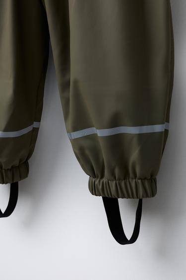 RUBBERISED WATER RESISTANT JUMPSUIT - Khaki by Zara - Image 3