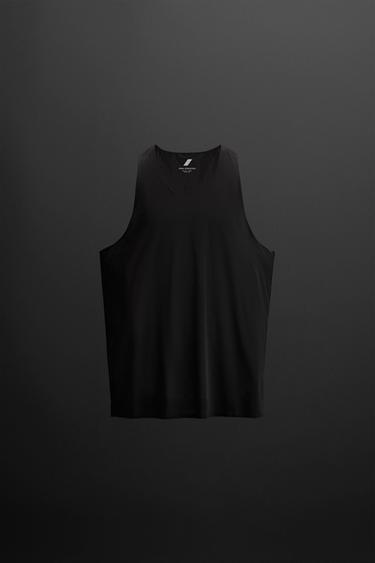 LEICHTES TECHNISCHES TANKTOP - Schwarz von Zara