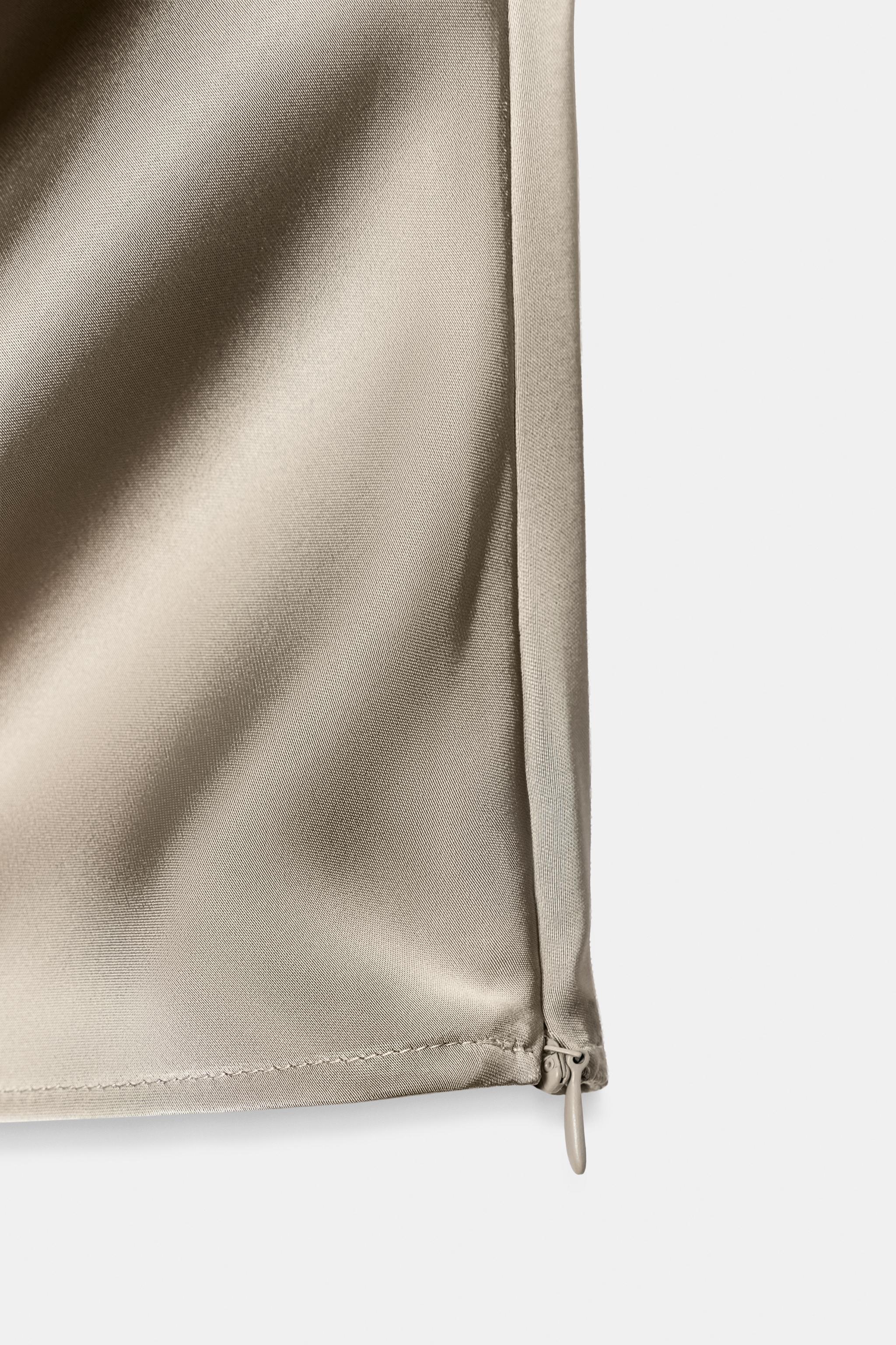 ASYMMETRIC SATIN BLOUSE