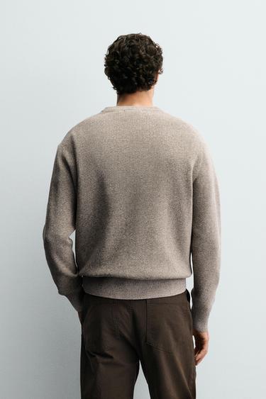PURL KNIT SWEATER - Mink marl by Zara - Image 2