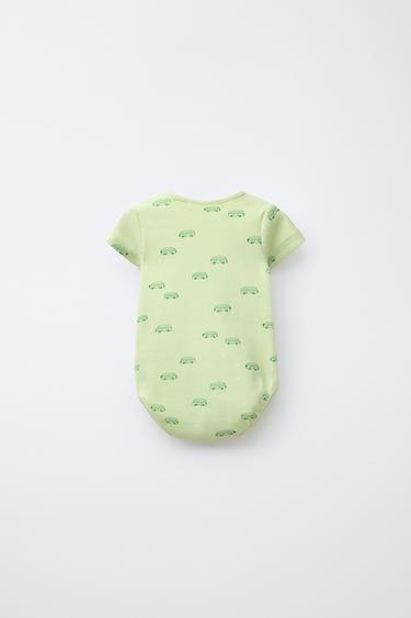 2-PACK OF PRINTED BODYSUITS - Lime by Zara - Image 2