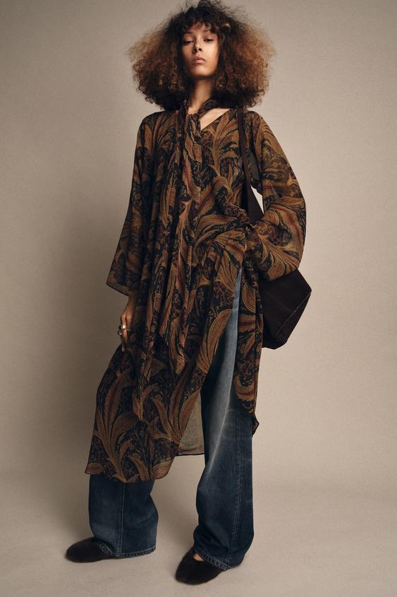 ZW COLLECTION PAISLEY SCARF DRESS