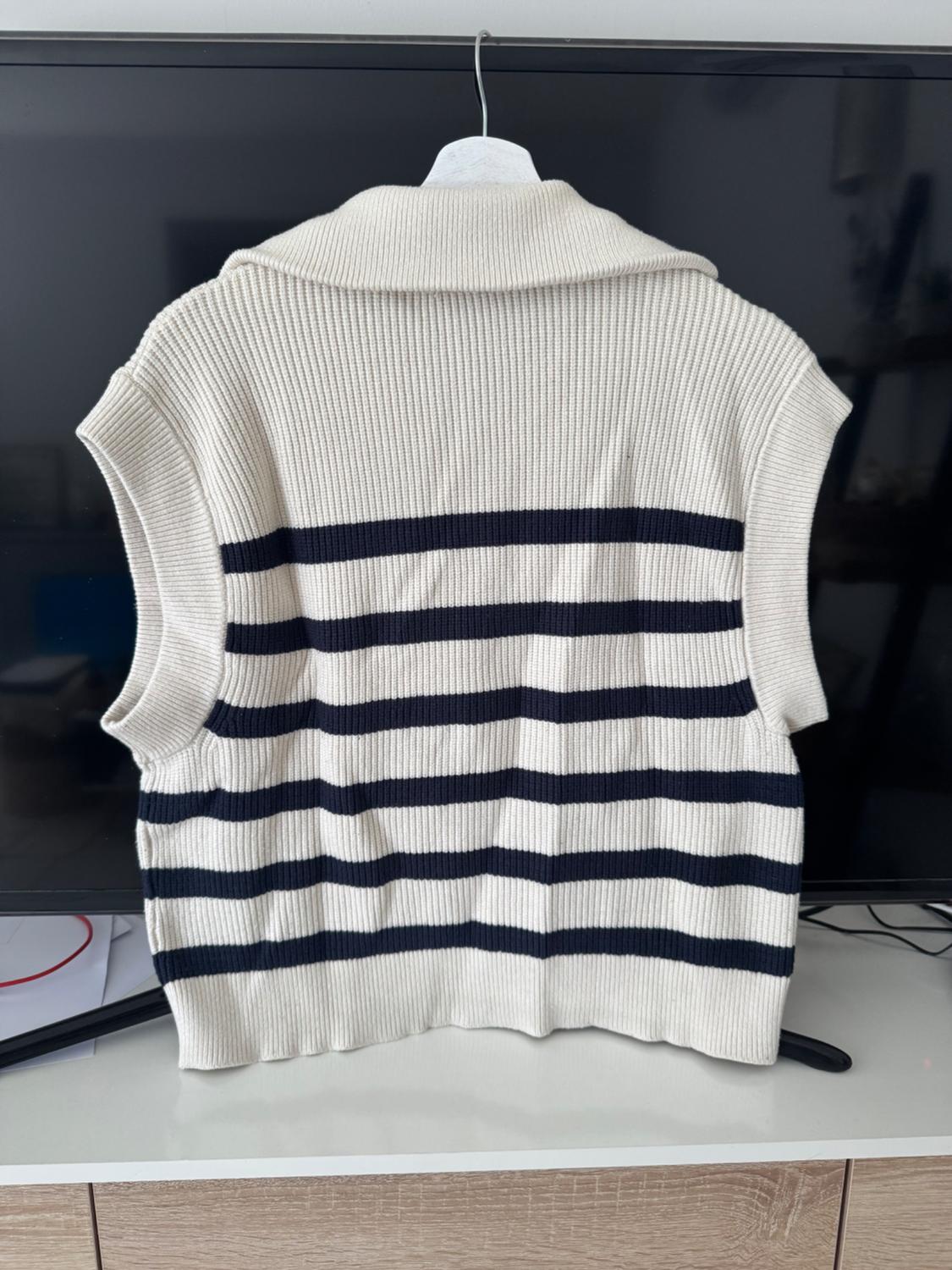 PULL SANS MANCHES À RAYURES - Image 6