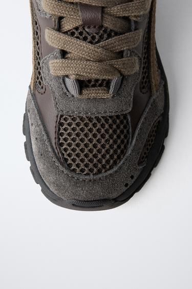 CHAUSSURES DE SPORT EN RÉSILLE - Marron de Zara - Image 3