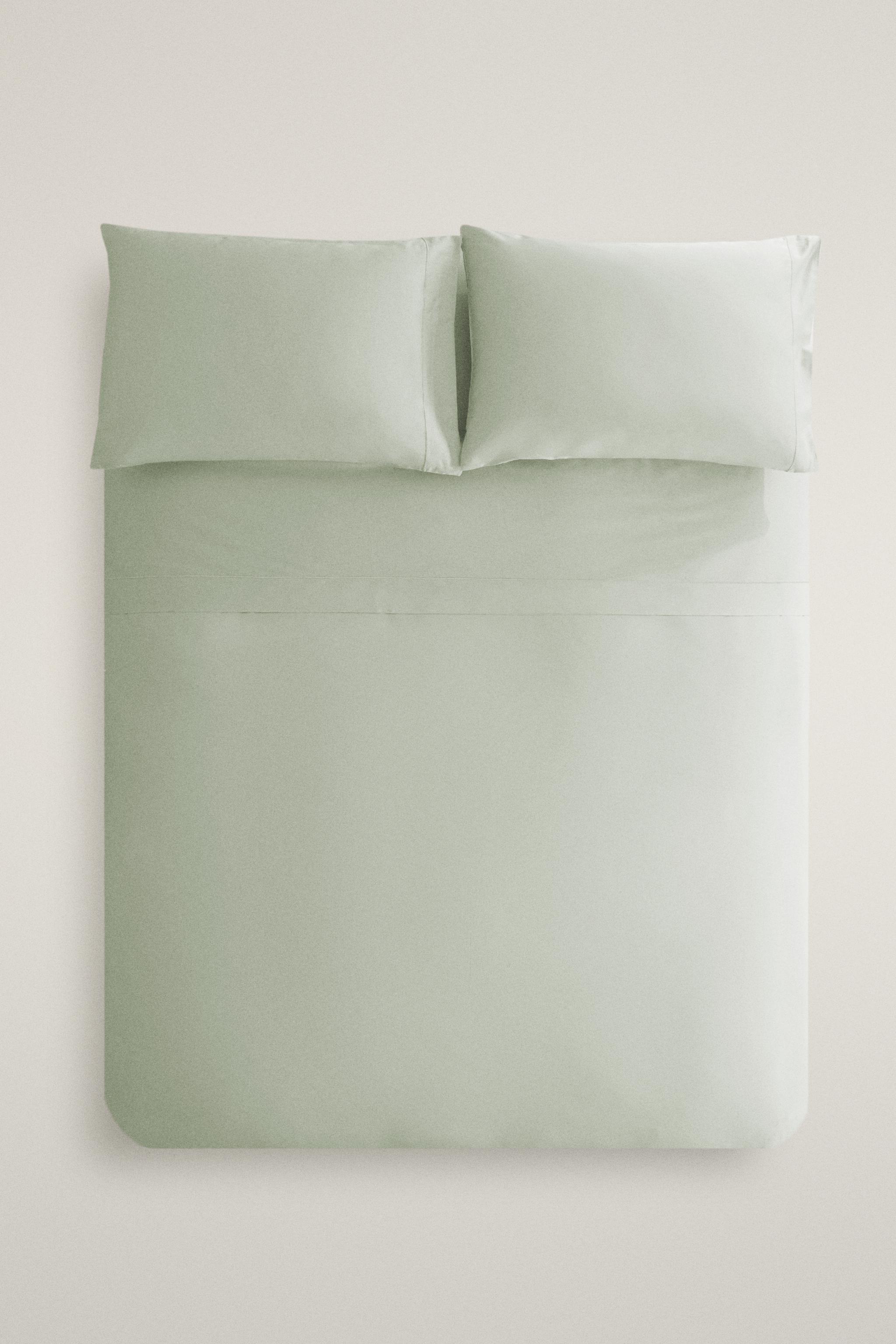 SATEEN DUVET COVER (300 THREAD COUNT) — Mint