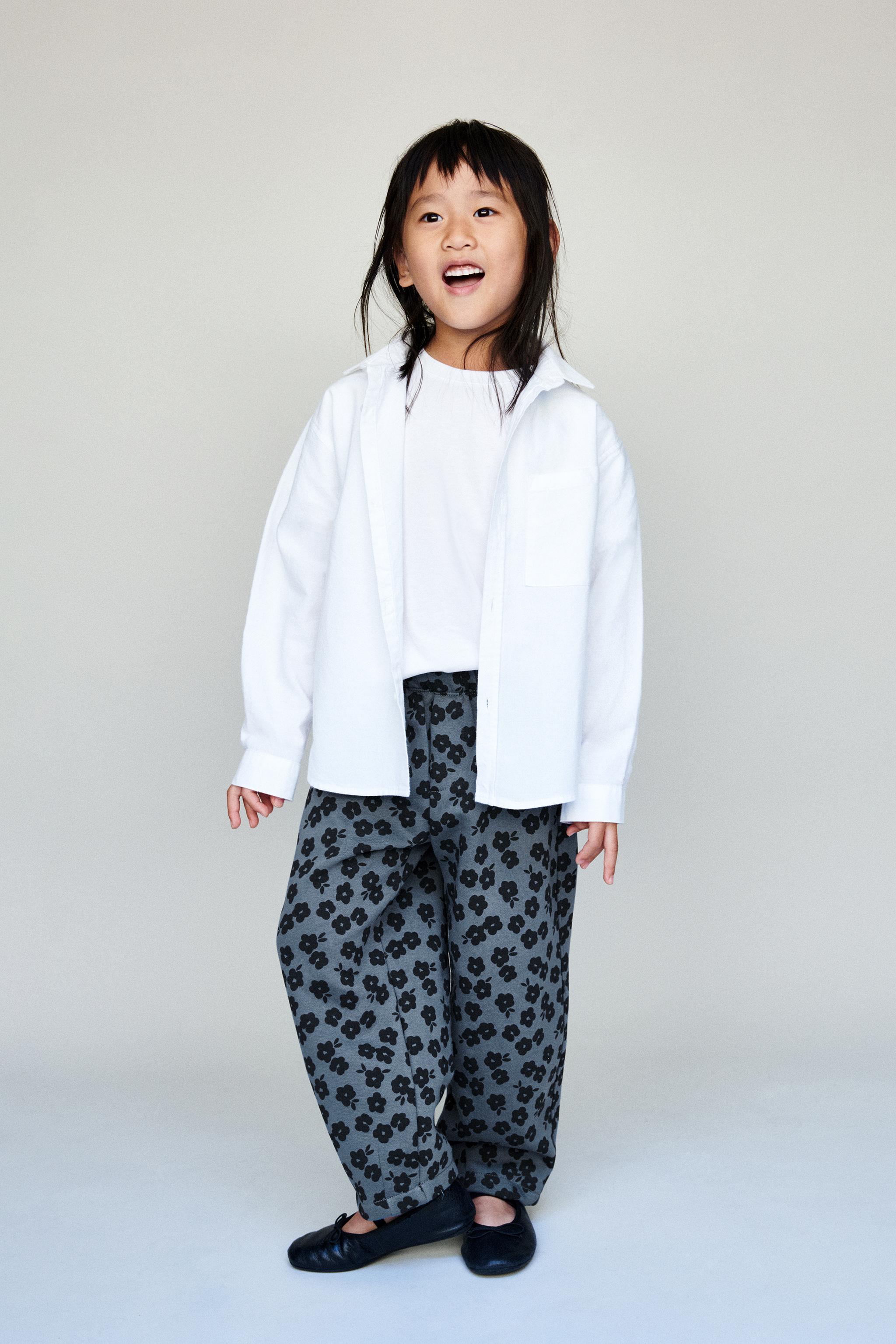 FLORAL BALLOON FLEECE PANTS