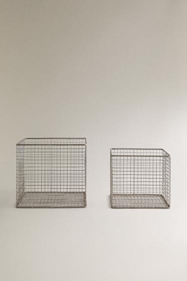 METALLIC BASKET - Grey by Zara