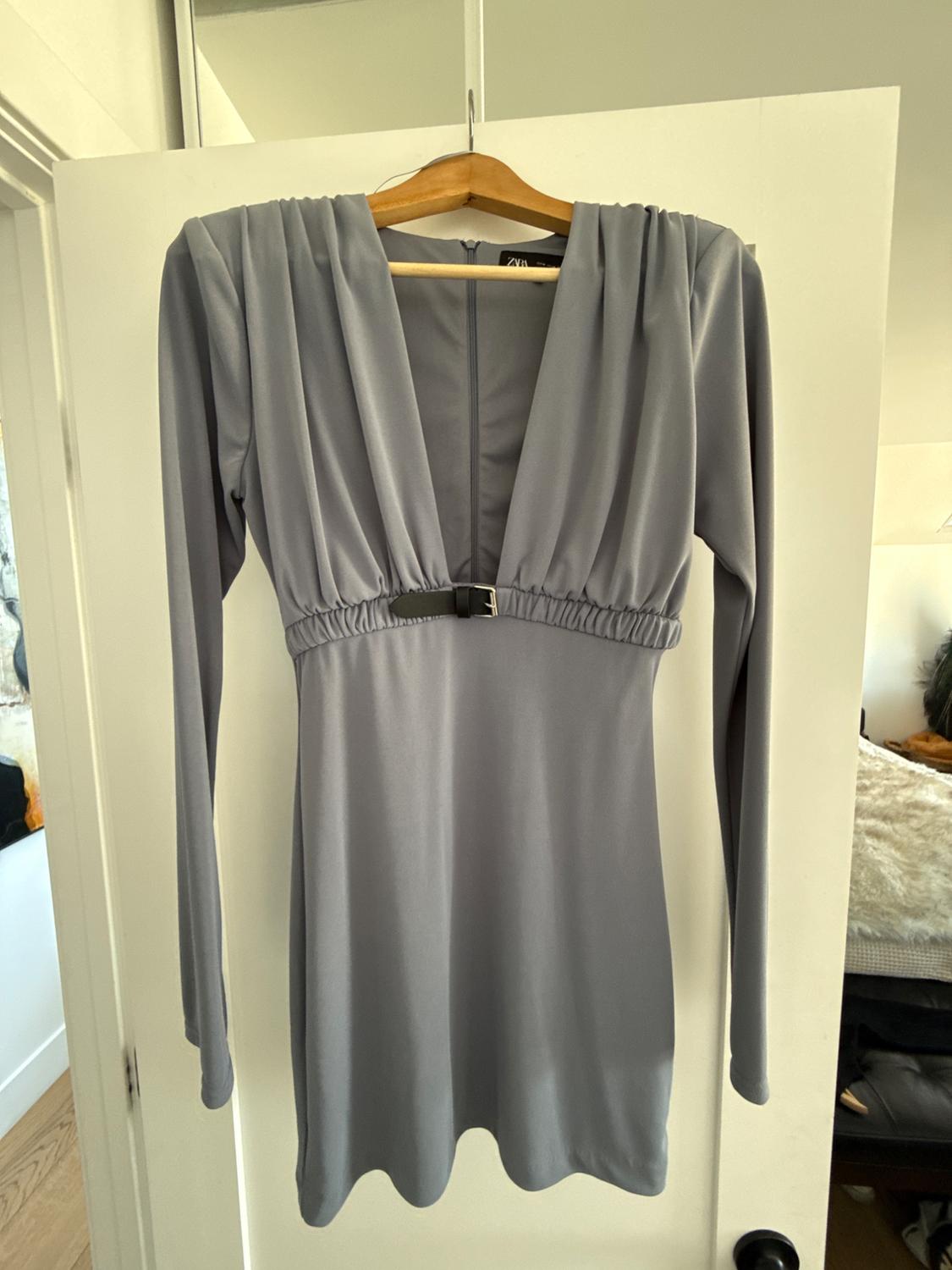 BELTED DRAPED DRESS - Image 3