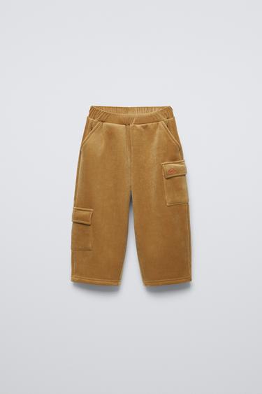 QUẦN NHUNG TĂM LÓT LÔNG - Nâu vàng từ Zara - Hình ảnh 0