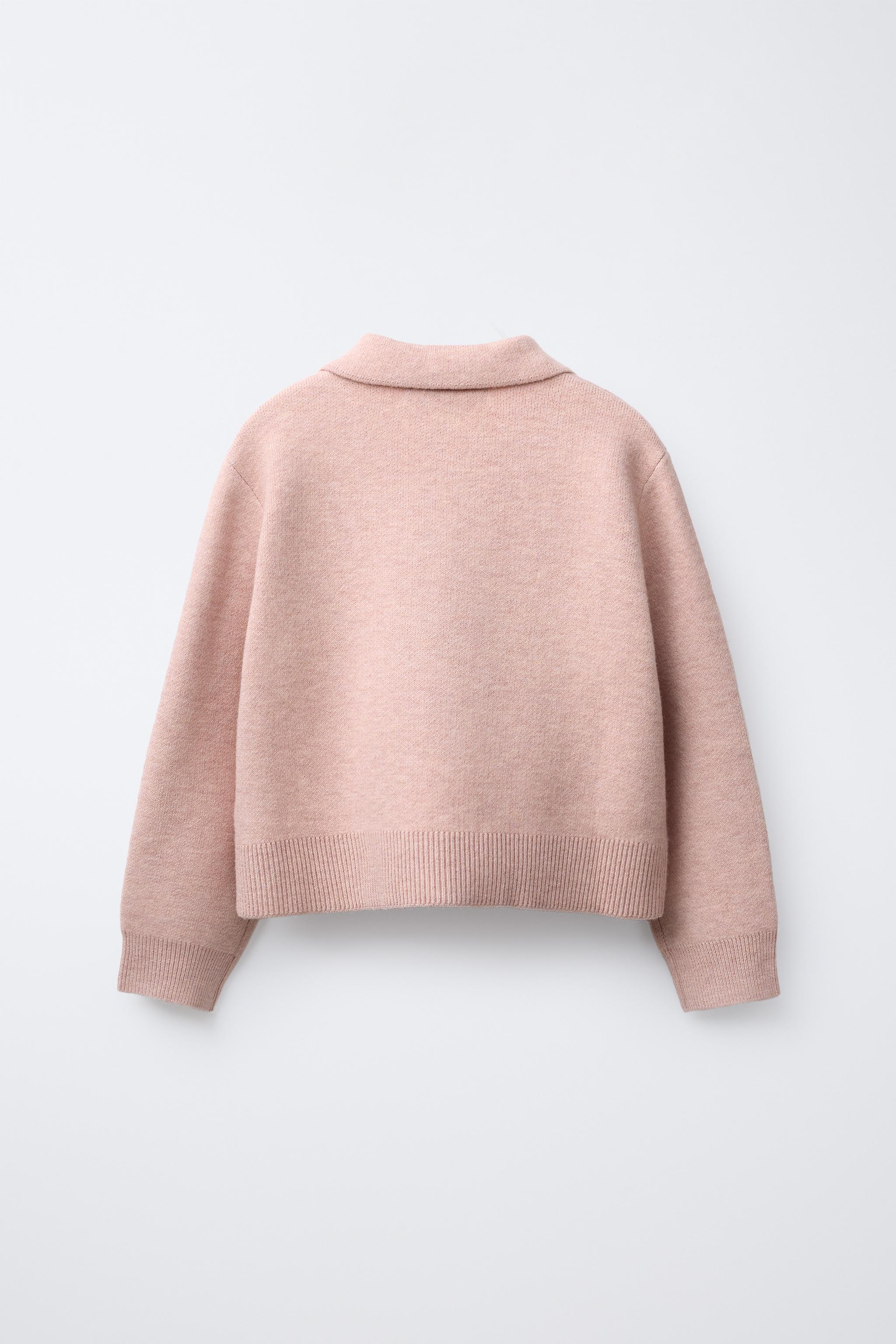 ポロニットセーター - ペールピンク | ZARA Japan / 日本
