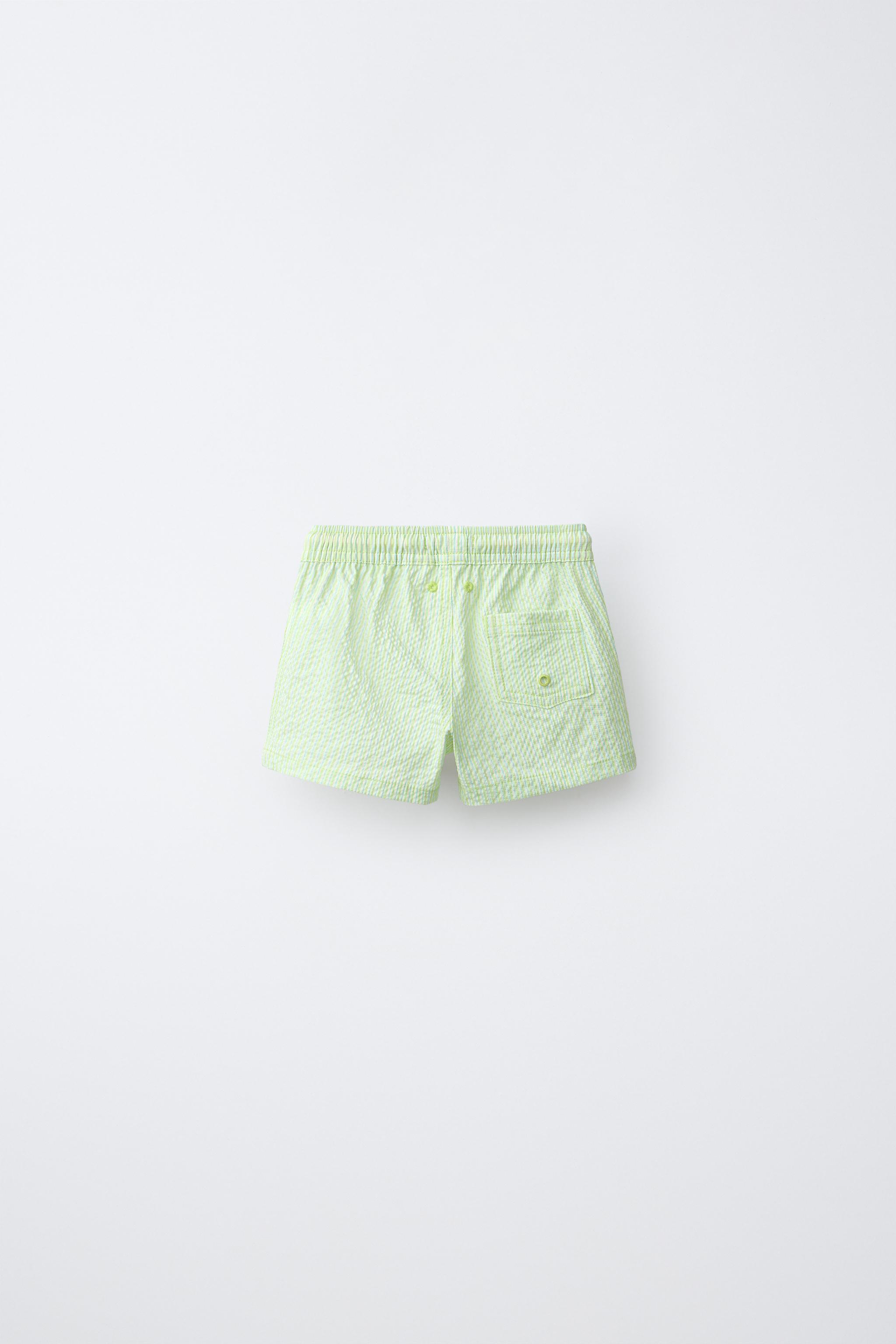 2-6 YEARS / TEXTURED STRIPED SWIM SHORTS
