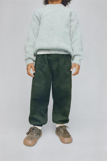 SOFT JOGGERS - Dark green by Zara - Image 4