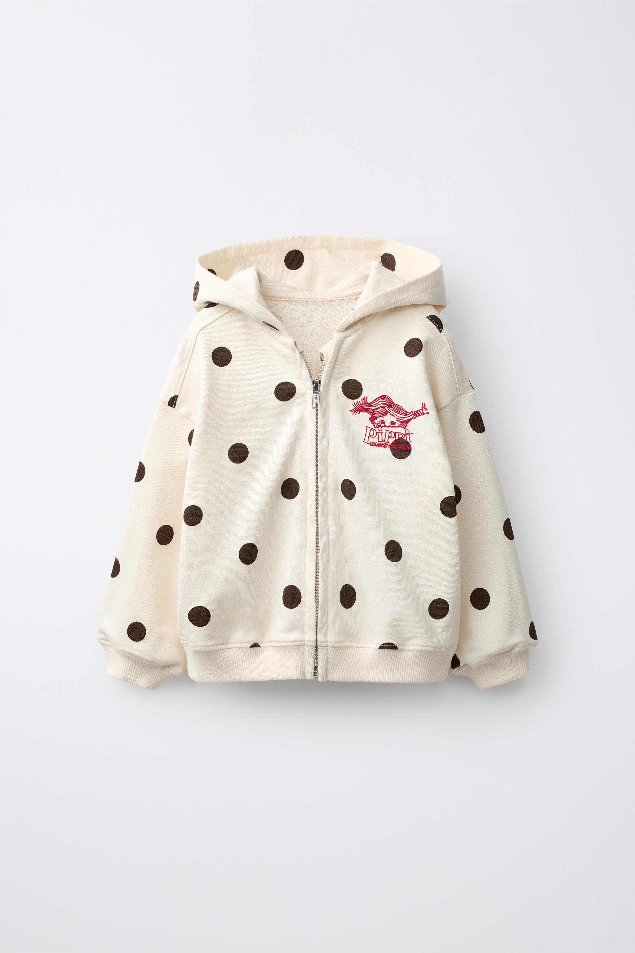 Детские худи Zara PIPPI LONGSTOCKING POLKA DOT SWEATSHIRT — фото 2