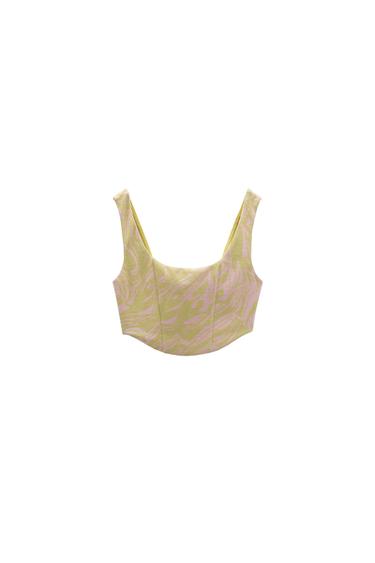 JACQUARD CROP TOP