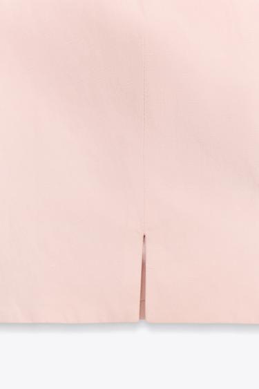 GILET COURT FENTES - Rose de Zara - Image 8