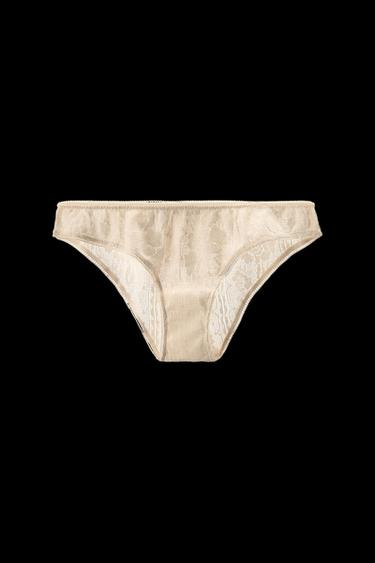 CLASSIC LACE BRIEFS - Ecru by Zara - Image 0