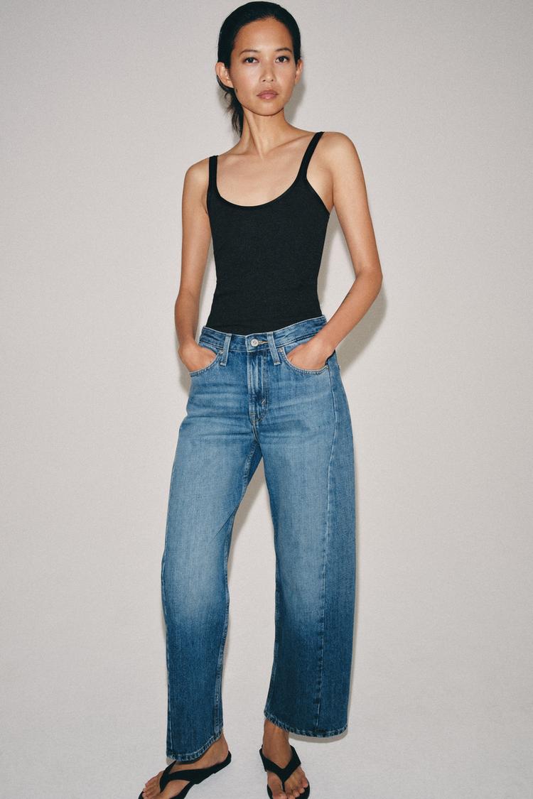 Jeans zw collection ankle relaxed tiro medio