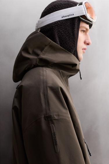 УТЕПЛЕННАЯ ЛЫЖНАЯ КУРТКА RECCO® WATERPROOF — КОРИЧНЕВЫЙ от Zara