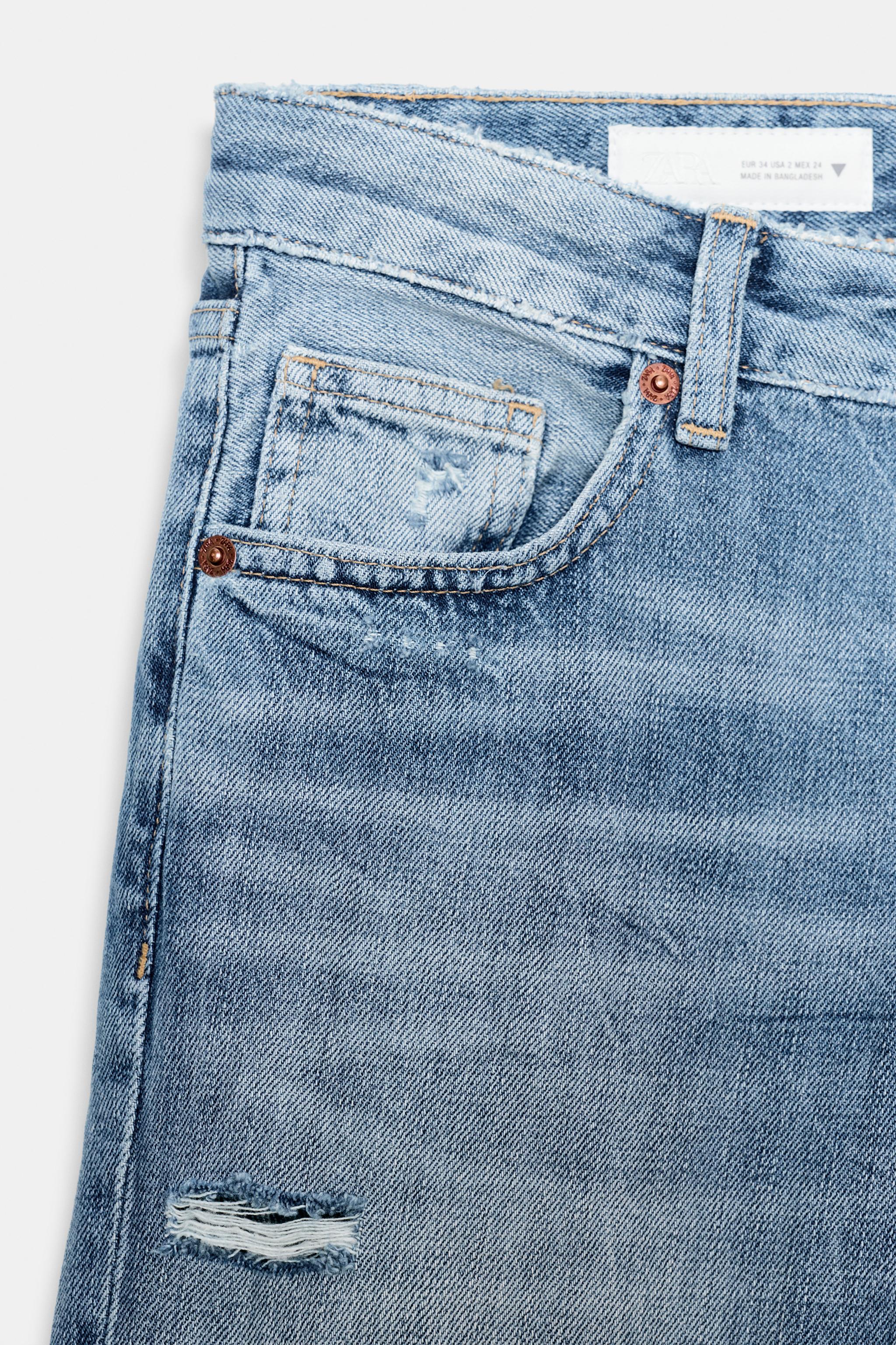 TRF LOW RISE WIDE LEG JEANS