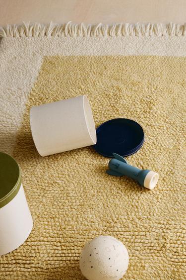WOOL RUG - Light beige by Zara