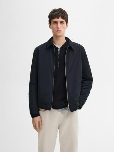 Veste légère à fermeture Éclair - Bleu marine de Zara