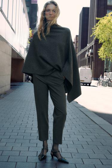 PANTALÓN TIRO ALTO - Gris antracita de Zara