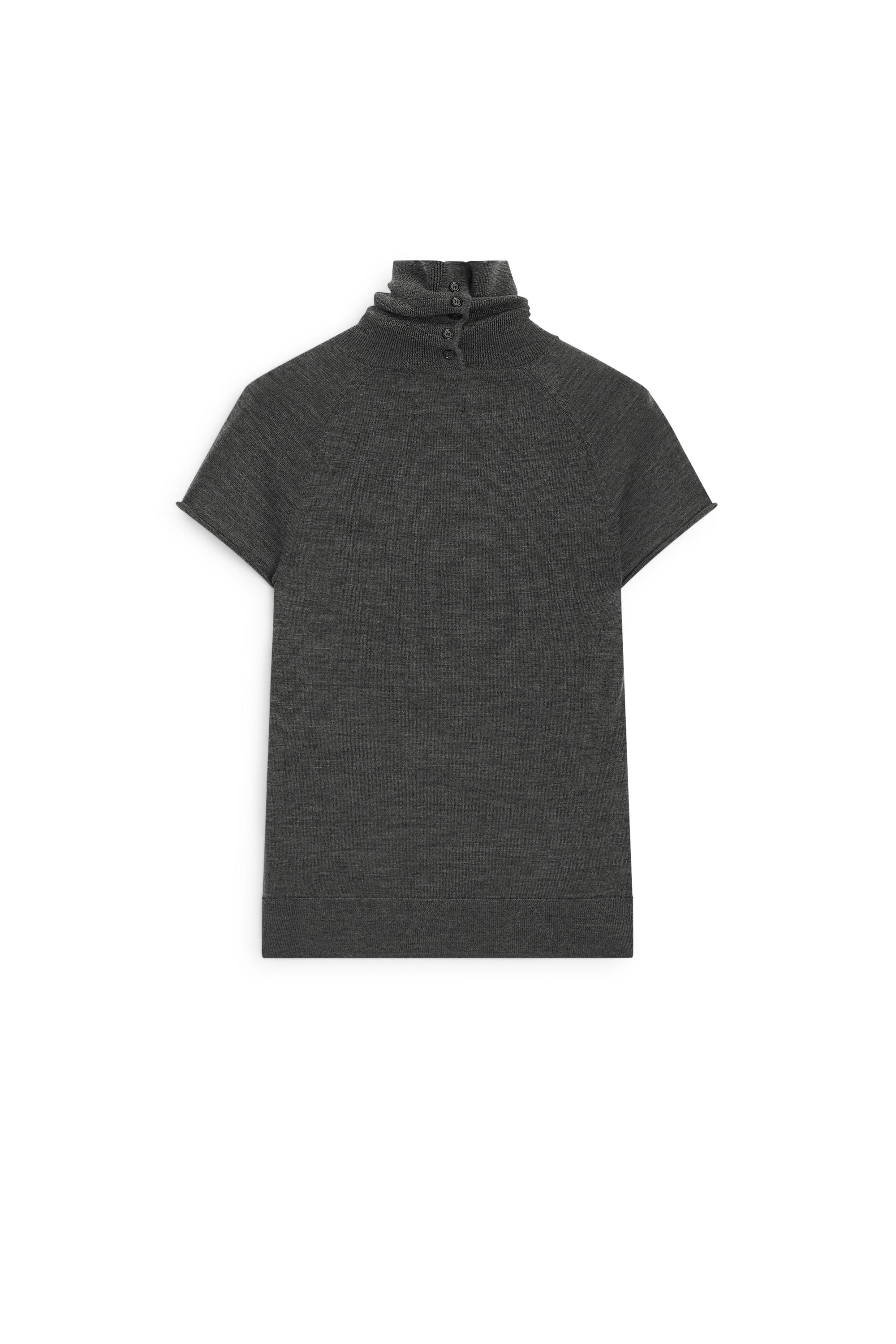 Pull en maille manches courtes 100 % laine - LIMITED EDITION
