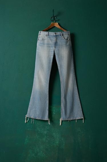 FLARE FIT JEANS - Light blue by Zara