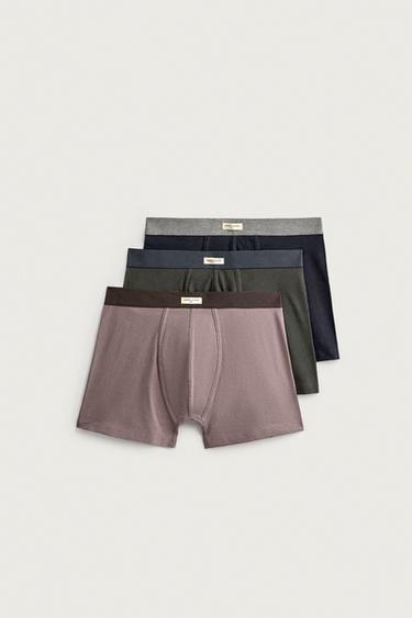 3-PACK SOFT BOXERS - various by Zara