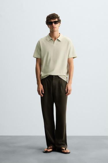POLO STRUCTURE - Vert clair de Zara