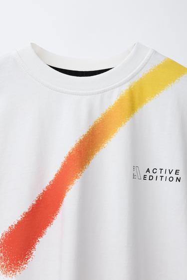 T-SHIRT SPORTY - Blanc de Zara - Image 2