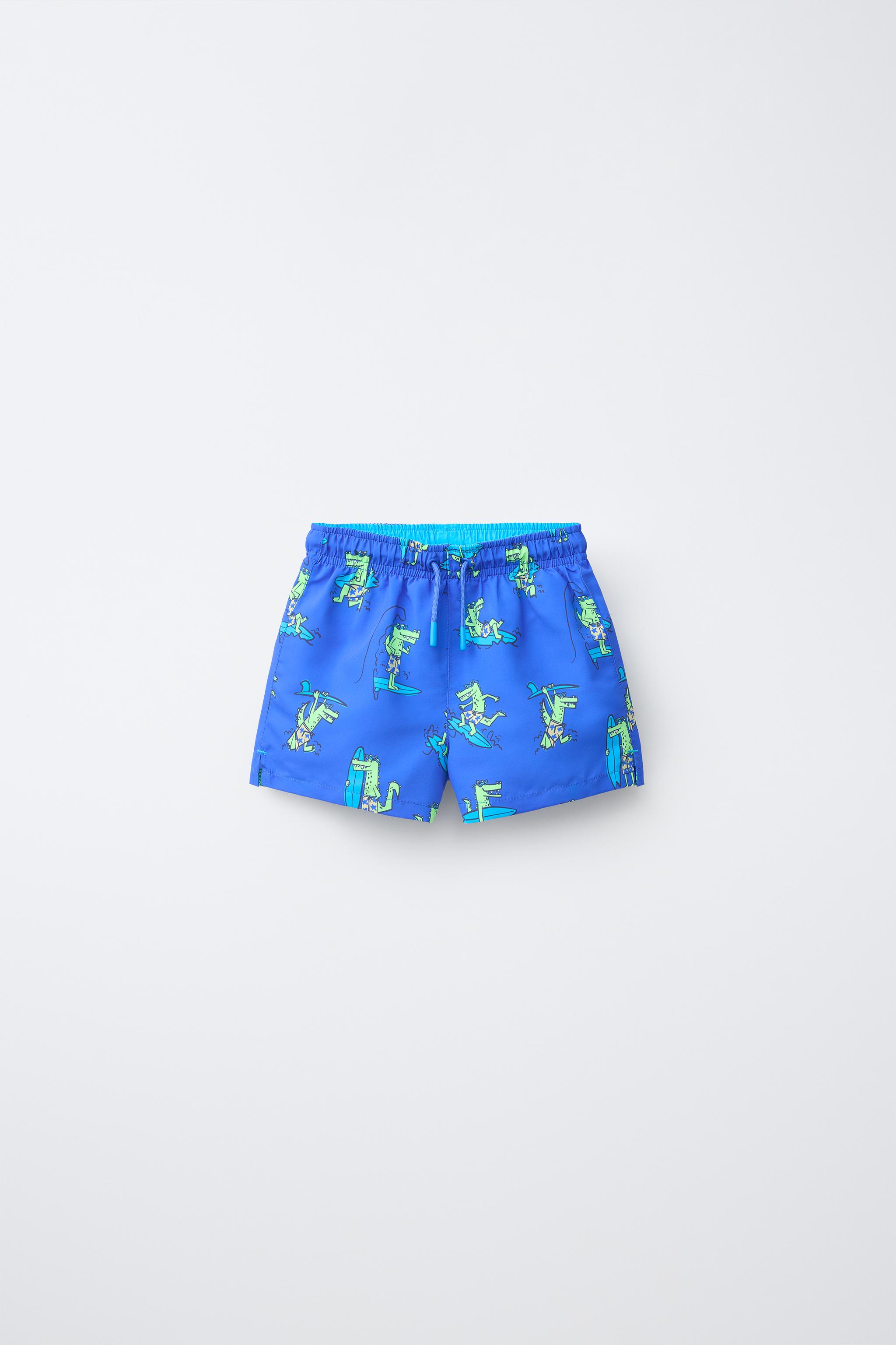 2-6 YEARS/ CROCODILE SWIM SHORTS - Bluish | ZARA United States