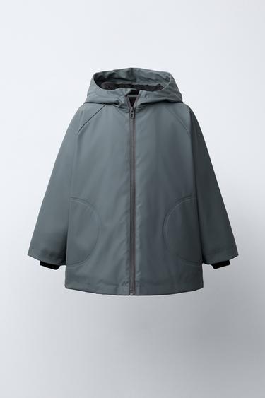 დარეზინებული საწვიმარი WATER RESISTANT - Zara-ს Blue grey