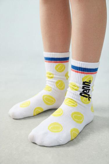 2-PACK OF LONG PENN © SOCKS - White / Green by Zara
