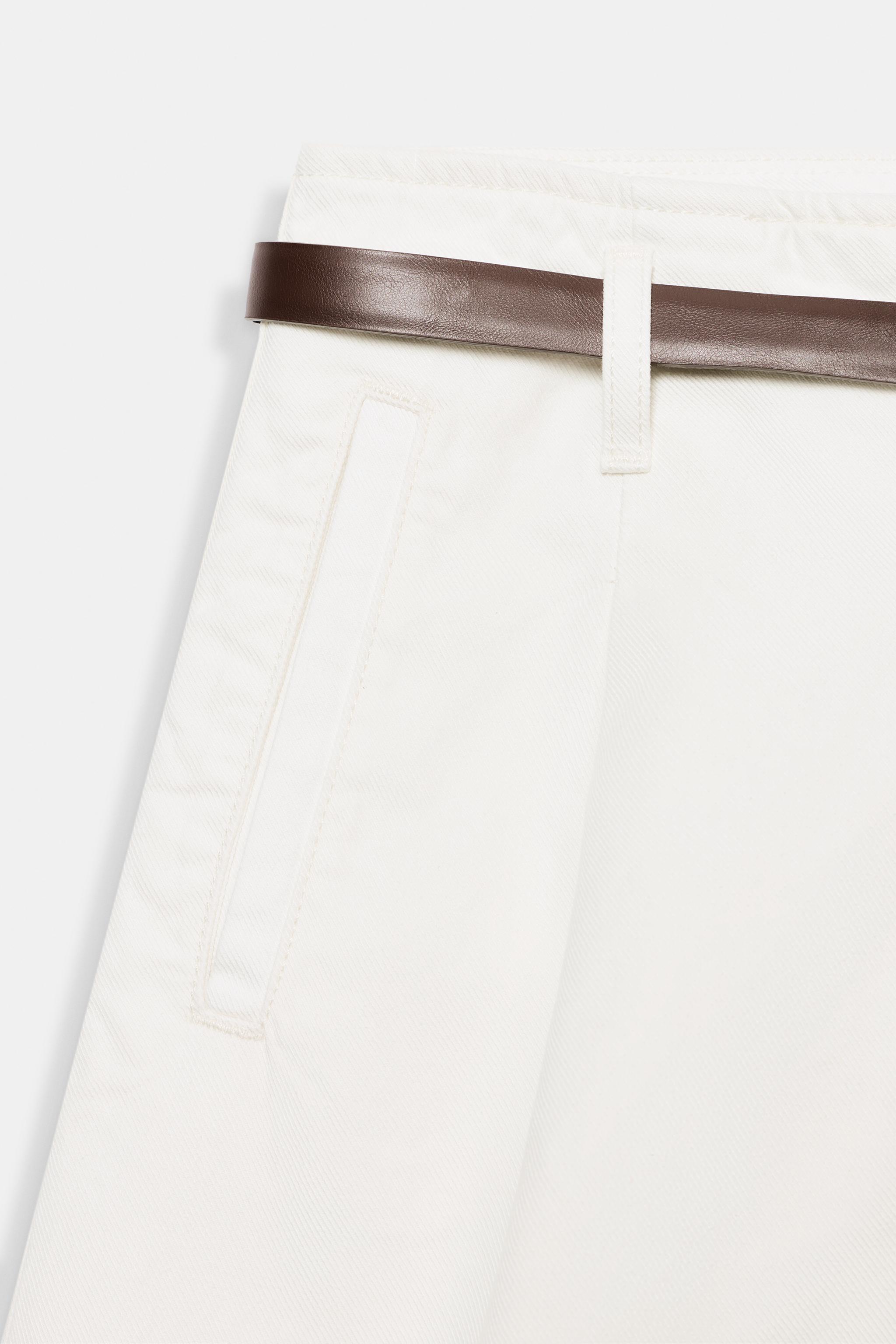 Zara Kemerli Pileli Bermuda görsel 8