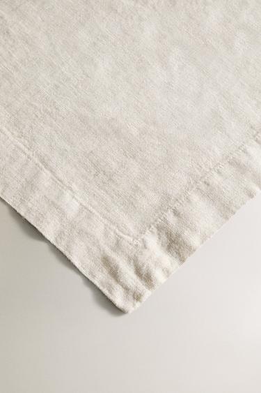 NAPPE LIN DÉLAVÉ - Beige clair de Zara - Image 2