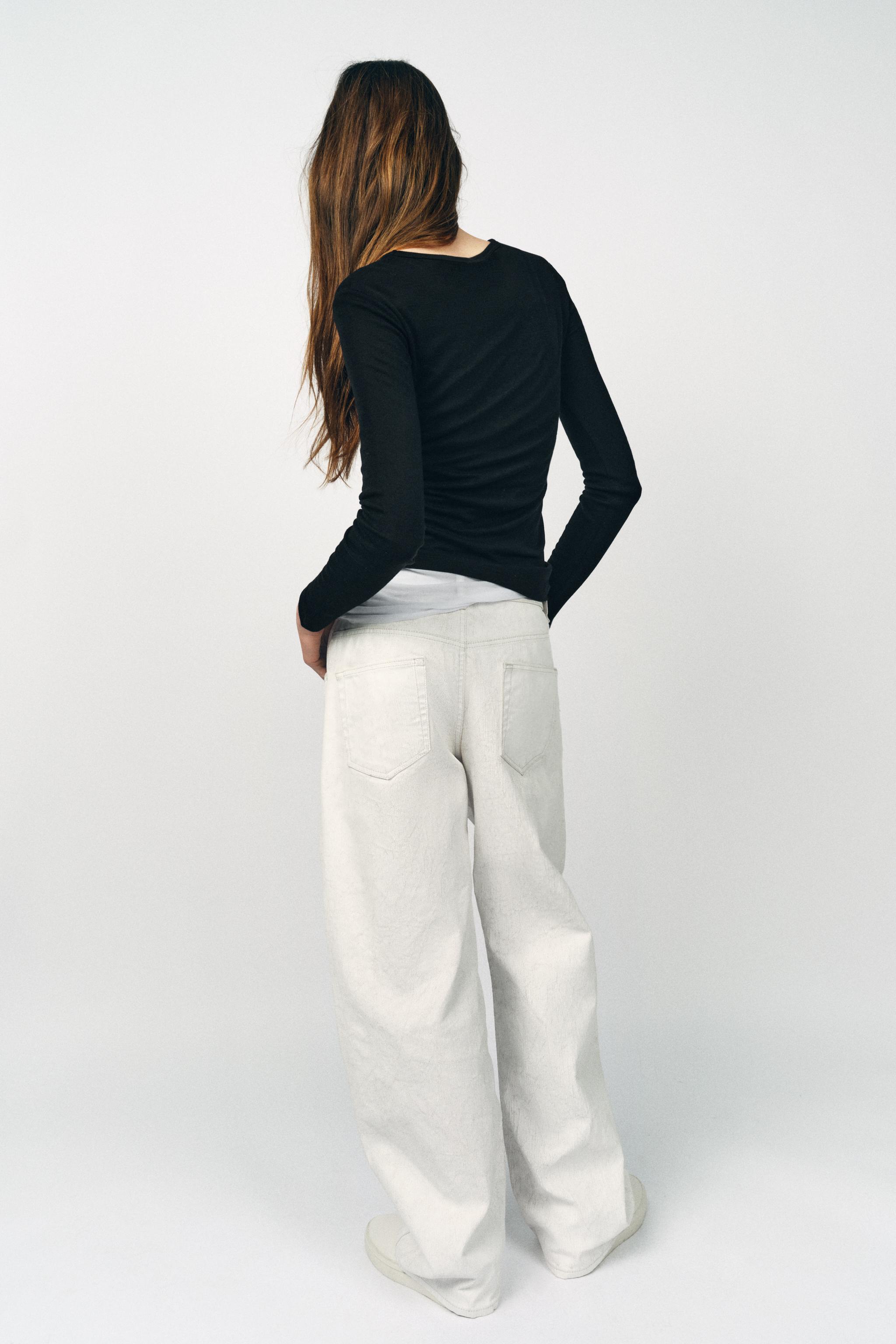 WOOL BLEND T-SHIRT - Black | ZARA Spain