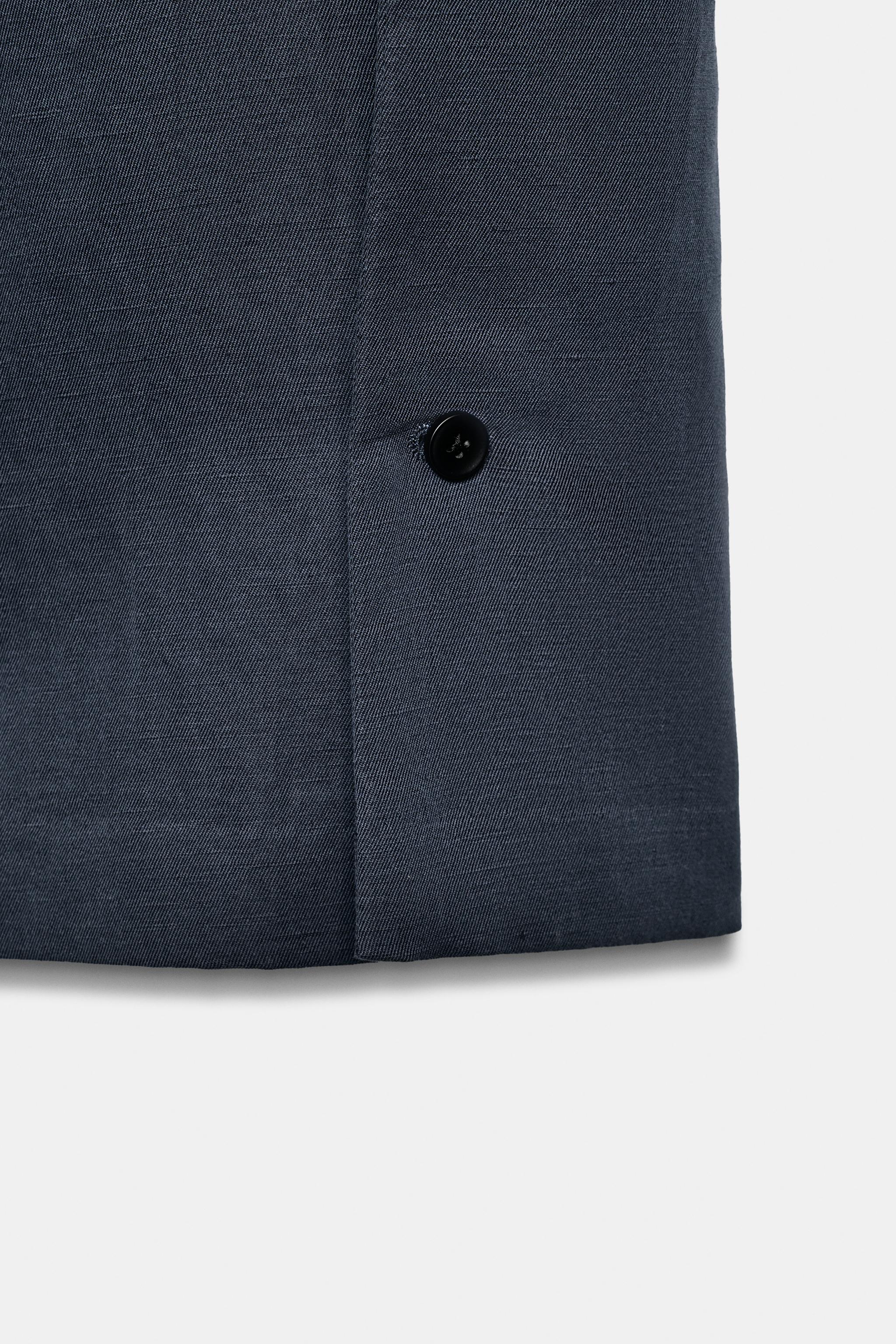 ZW COLLECTION LINEN-BLEND BARREL TROUSERS