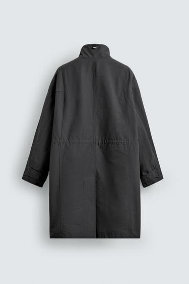 LIGHTWEIGHT TECHNICAL PARKA - Anthracite Grey by Zara - Image 7