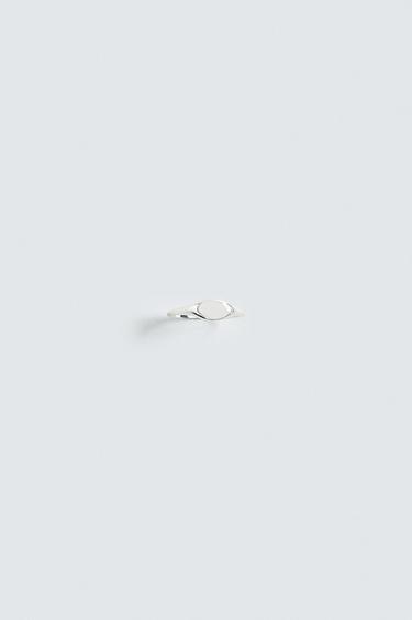SIGNET RING - Silver by Zara
