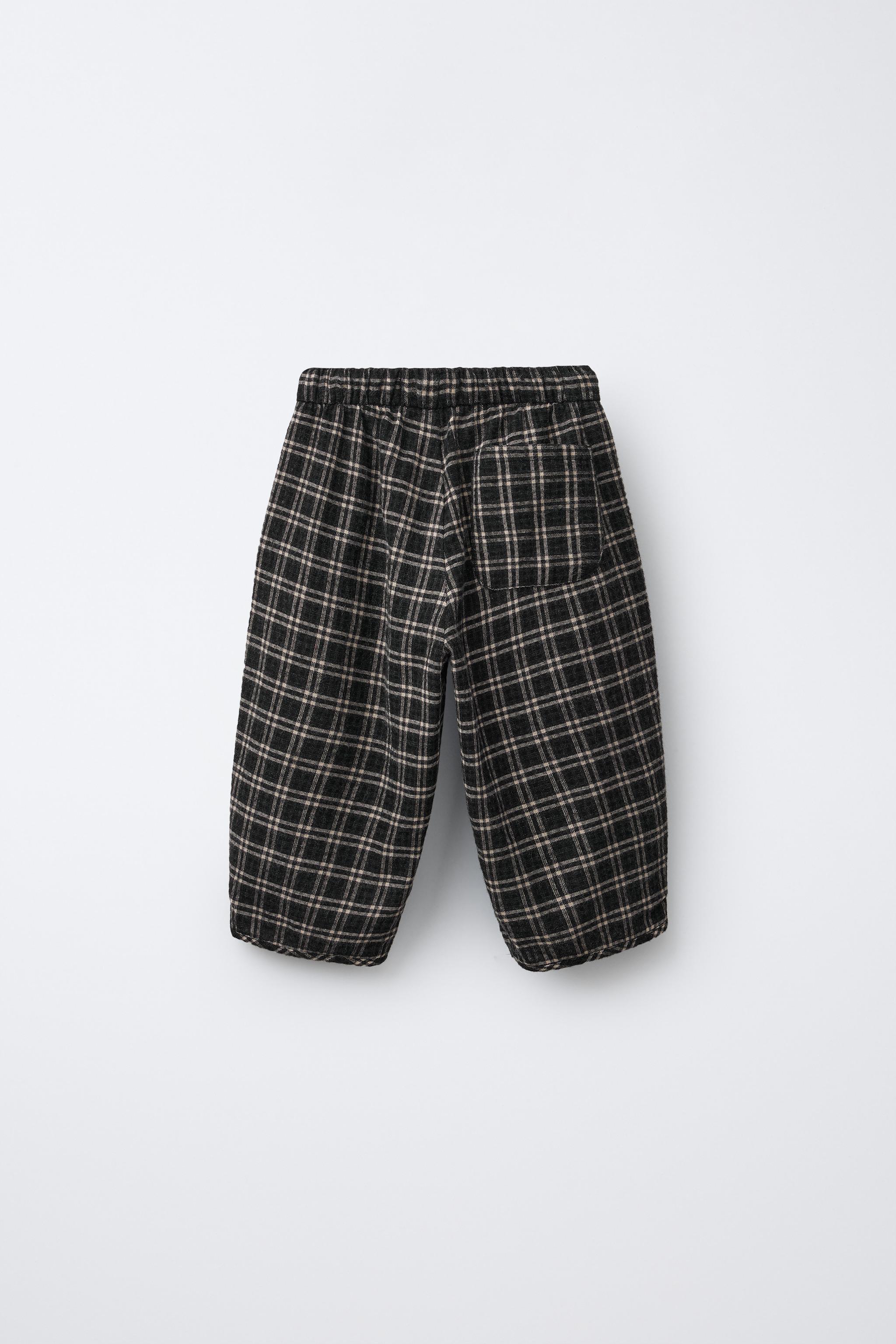 PLAID BAGGY PANTS