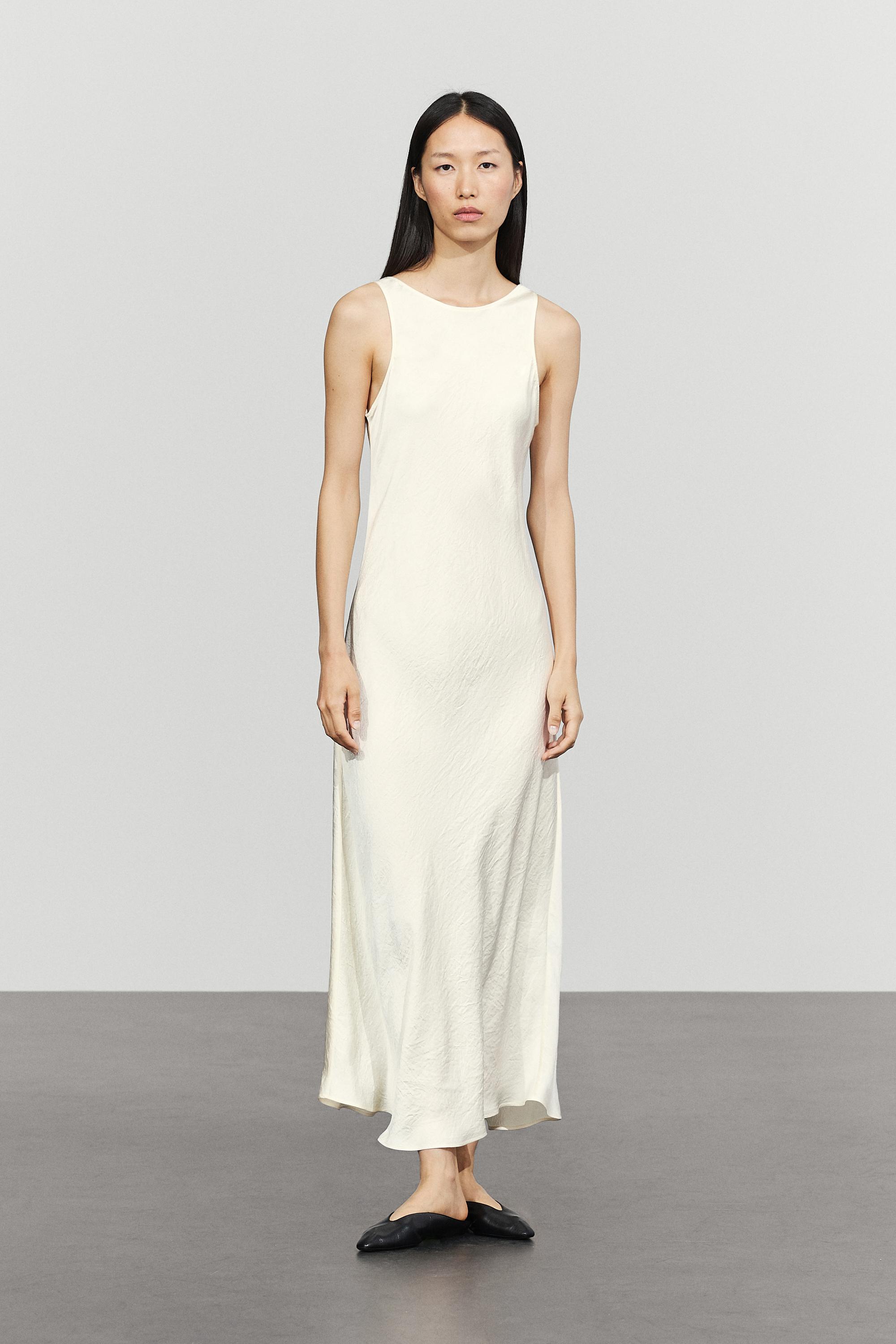 Satin midi dress