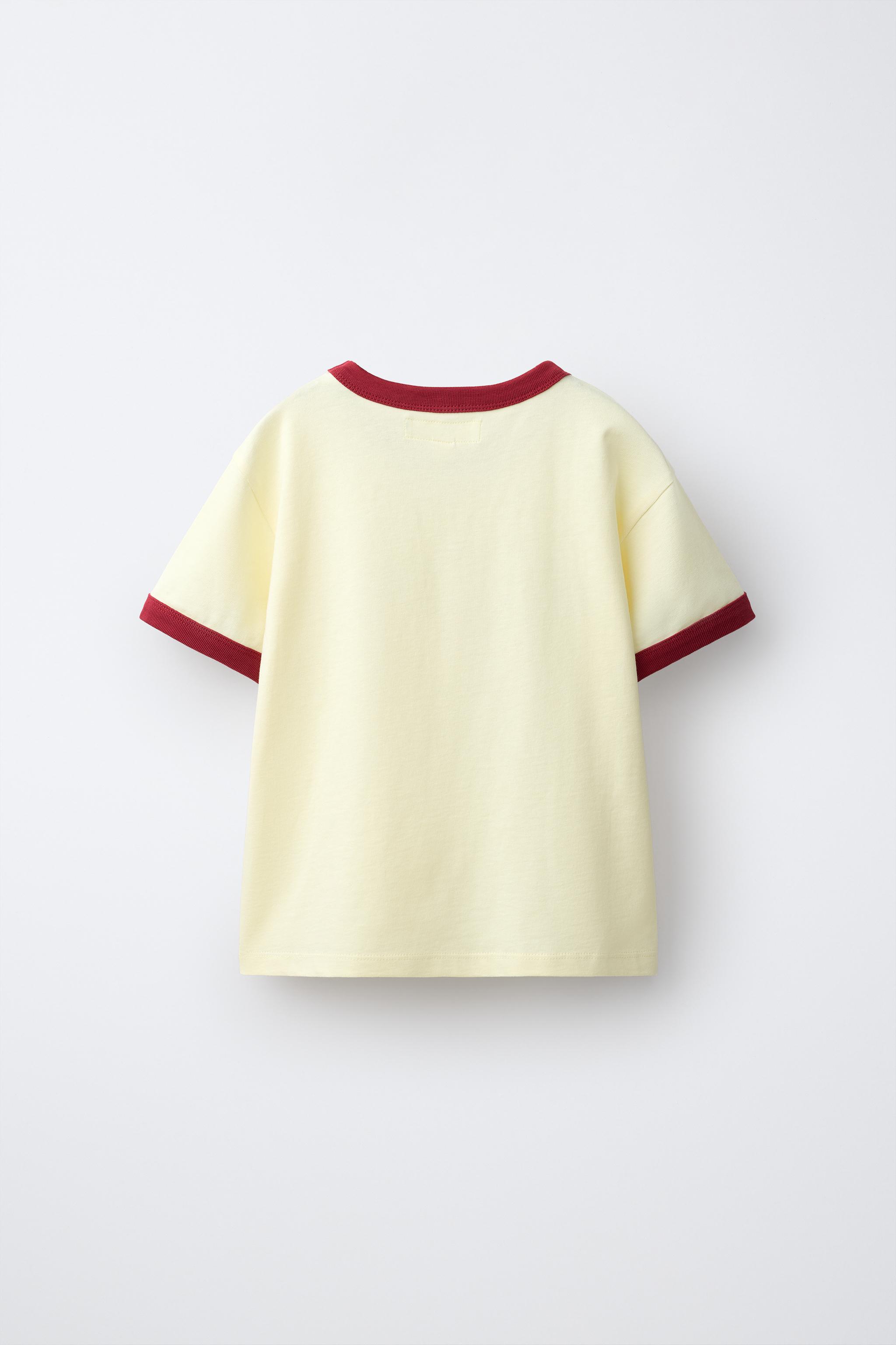 CONTRAST PIPING T-SHIRT