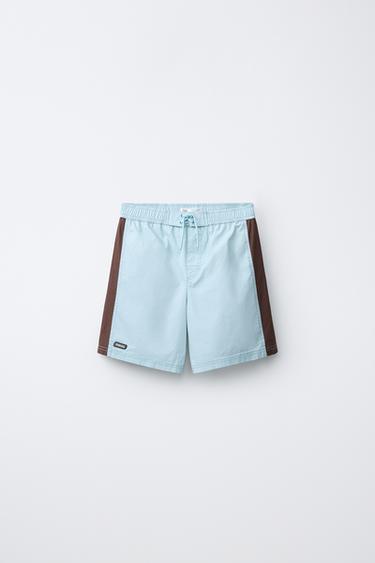 6-14 URTE/ BAINURAKO BERMUDA COLOR BLOCK PUKAS SURF - Urdina, Zara-rena - Irudia 0