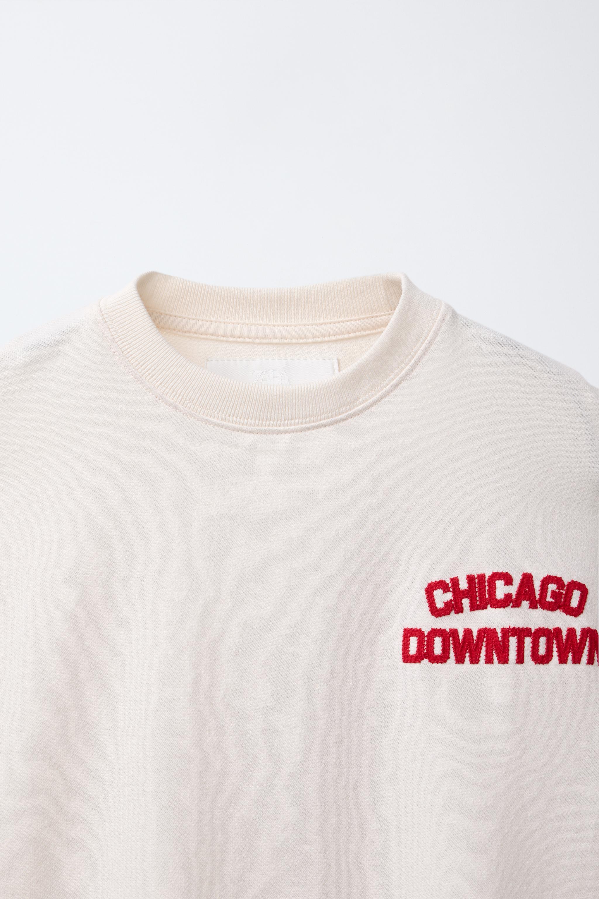 EMBROIDERED TEXT T-SHIRT
