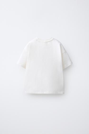 SLOGAN PRINT T-SHIRT - Oyster-white by Zara - Image 1